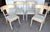 White Set of Four Neoclassical Grey-White Polychromed Klismos Chairs Late 20th C. For Sale - Image 8 of 15