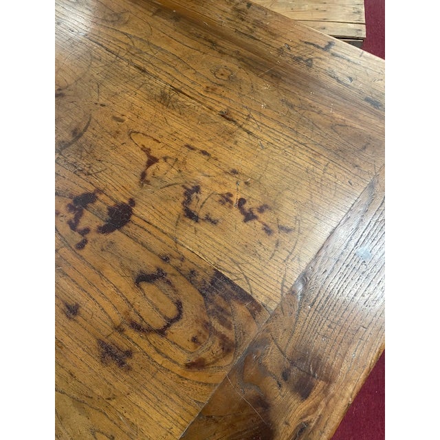 Vintage Elmwood Ming Style Square Mahjong / Eight Immortals High Game Table For Sale - Image 10 of 16