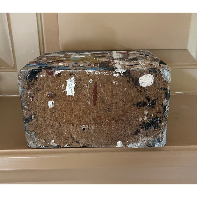 George S. Rennie III (American 1940 - 2022) Mid-Century Modern Mixed Media Construction Abstract Drip Painting Table Sculpture Circa 1965 For Sale - Image 12 of 17