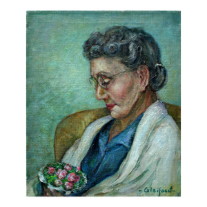 Mid Century Portrait -- Grandmother's Bouquet, Signed by Helen Enoch Gleiforst