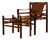Set of Hungarian Calf Leather Lounge Chair and Ottoman For Sale