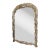 Rare Large Cattail Circa 1960s Italian Hand Carved Wood Mirror, Hollywood Regency For Sale