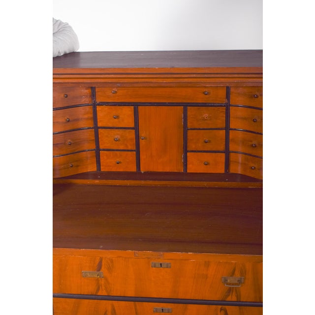 Vintage Abattant Cabinet with Three Drawers, 1920s For Sale - Image 9 of 14