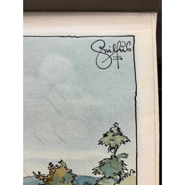 Heinz Geilfuß, SOS at the Collapsed Footbridge, Gouache For Sale - Image 6 of 13