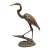 1980s Scott Nelles Studio Bronze Egret Heron For Sale