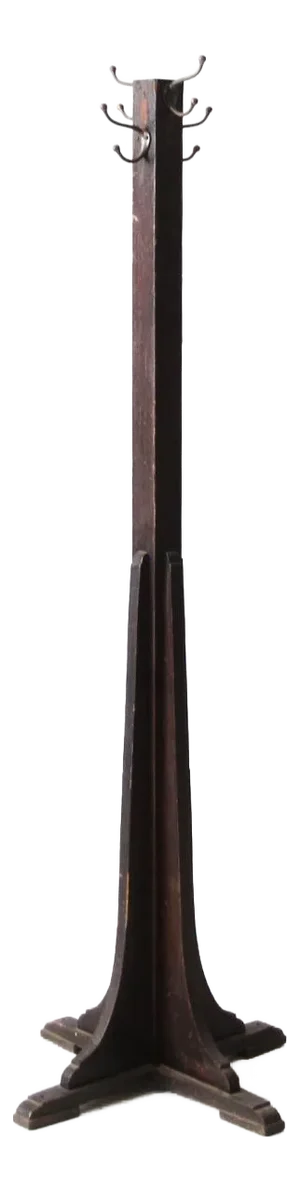 Antique Wooden Coat Rack
