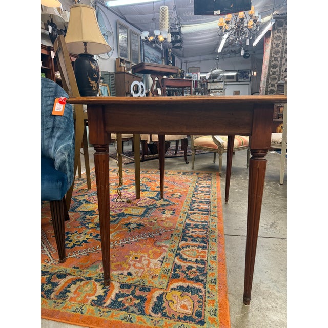 Vintage Checkerboard Wood Inlay Game Table For Sale In Atlanta - Image 6 of 9