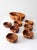 Mid 20th Century Mid-Century Modern Wood Serving Bowl Set For Sale - Image 6 of 15