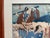Blue Collection of Framed Antique Japanese Woodblocks Prints - Set of 4 For Sale - Image 8 of 16