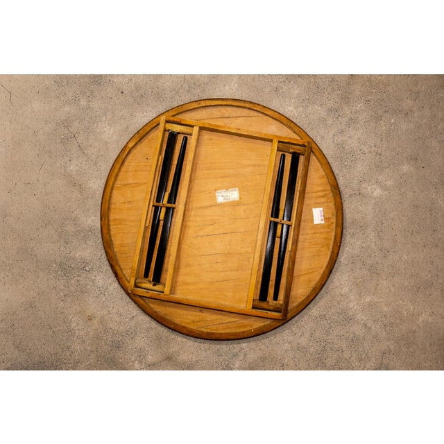 Game Table in Wood & Green Felt, Gelli, 1950s For Sale - Image 4 of 7