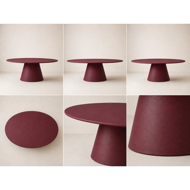 Not Yet Made - Made To Order Evo Microconcrete Dining Table by Andrea Toffanin for Hood - Back & Forth Design For Sale - Image 5 of 6