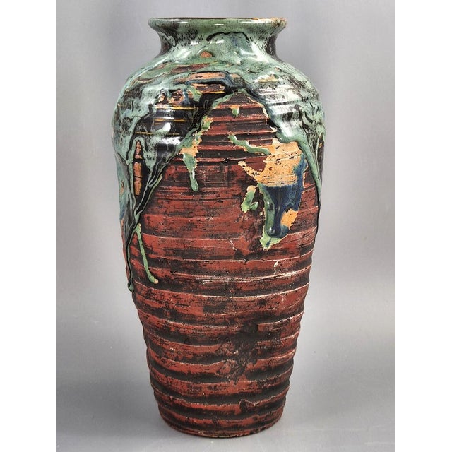 Ceramic Japanese Meiji-Taisho Sumida Gawa Vase by Hiroshi, 1890s For Sale - Image 7 of 12