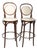 Pr. Bar Height Bentwood Stools by L & B Products Corp. After Thonet C 1981 For Sale
