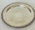 Antique round ornate border incised silverplate serving platter, 15” diameter.