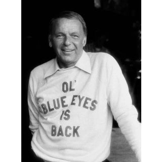 "Frank Sinatra During the Rehearsal for TV Special "Ol' Blue Eyes Is Back," 1973" Black and White Signed Photograph Print by Ed Thrasher For Sale