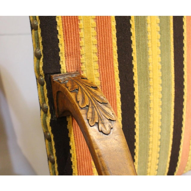 French Late 19th Century Pair of Louis XIV Style Fauteuils (Open Arm Chairs) For Sale - Image 3 of 6