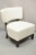 Modern Decorator White Vinyl Barrel Back Club Lounge Slipper Chair For Sale - Image 12 of 13