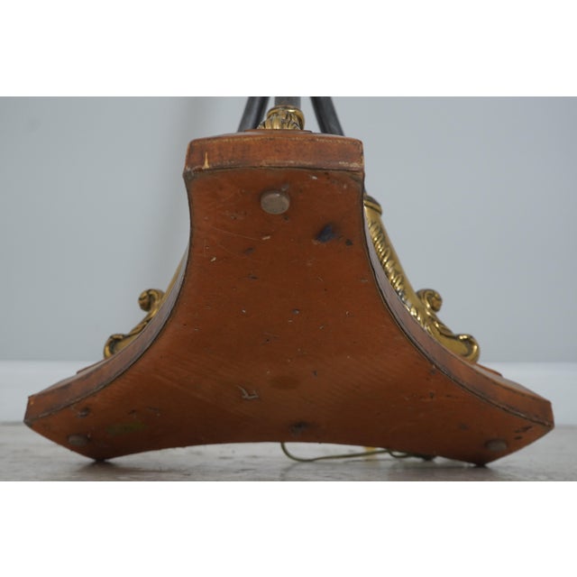 Maitland Smith Swan Arm Iron & Brass Torchiere Floor Lamp For Sale - Image 10 of 10