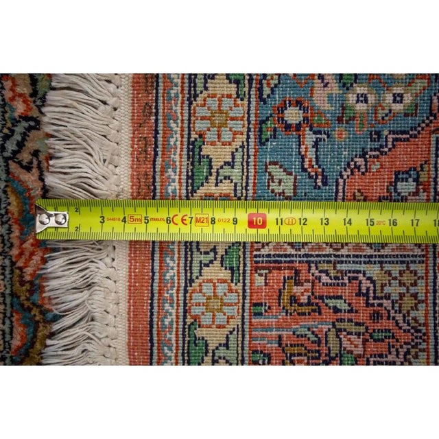 2000 - 2009 Large Vintage Kashmir Silk Rug For Sale - Image 5 of 12