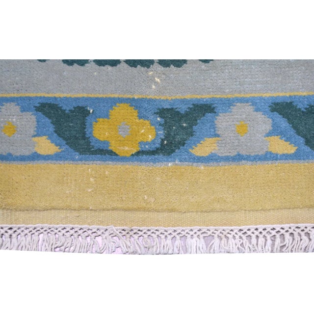 Vintage Chinese Art Deco Hand Knotted Wool Rug,9'9'' X 14' For Sale In New York - Image 6 of 6