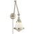Gale Library Wall Light in Polished Nickel with White Glass Designer: Thomas O'Brien Height: 21.5" Extension: 17 - 30"...