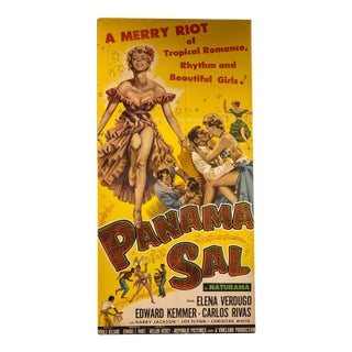 Vintage “Panama Sal” Movie Theater Billboard Poster For Sale