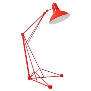 Floor Lamp in Aluminum For Sale