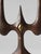 Brutalist Sculptural Bronze Candleholder, 1970s, in Very Good conditions. Designed 1970 to 1979