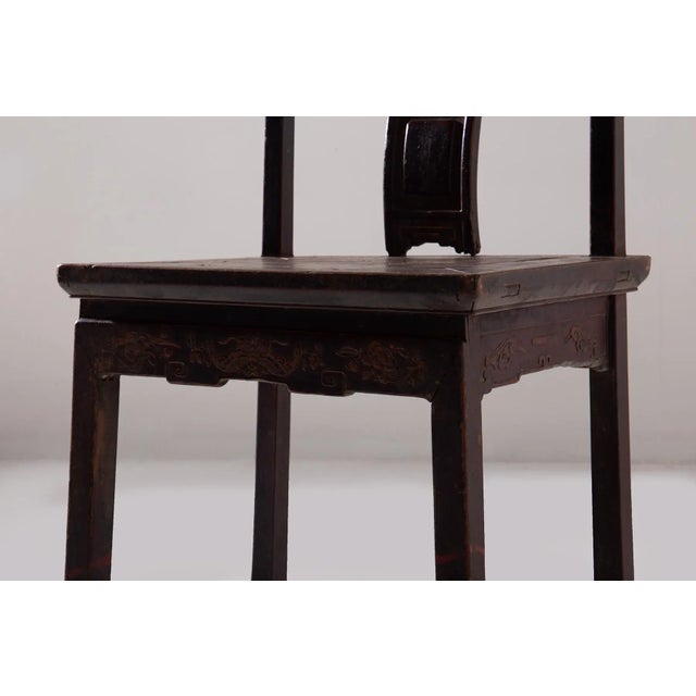 This Chinese chair is a refined example of traditional craftsmanship, with a simple, clean structure that echoes the...