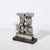 1970s Brutalist Modernist Geometric Sculpture in Caste Stainless Signed Paul Mount For Sale - Image 5 of 13