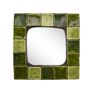 Ceramic Wall Mirror from Mithé Espelt, 1960s For Sale