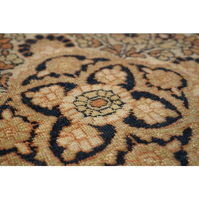 Textile Antique Persian Rug 4' x 5' For Sale - Image 7 of 10