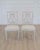 Pair of Antique French Neoclassical Painted Chairs in Antique Linen For Sale In Atlanta - Image 6 of 12