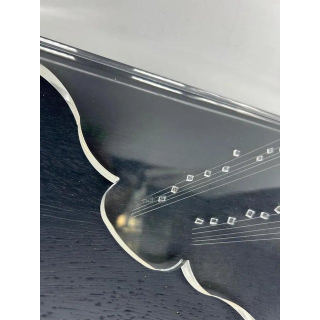 Acrylic Glass Violin Artwork, 1970s For Sale - Image 4 of 10