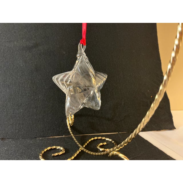 Glass Steuben “Star” Christmas Tree Ornament For Sale - Image 7 of 7