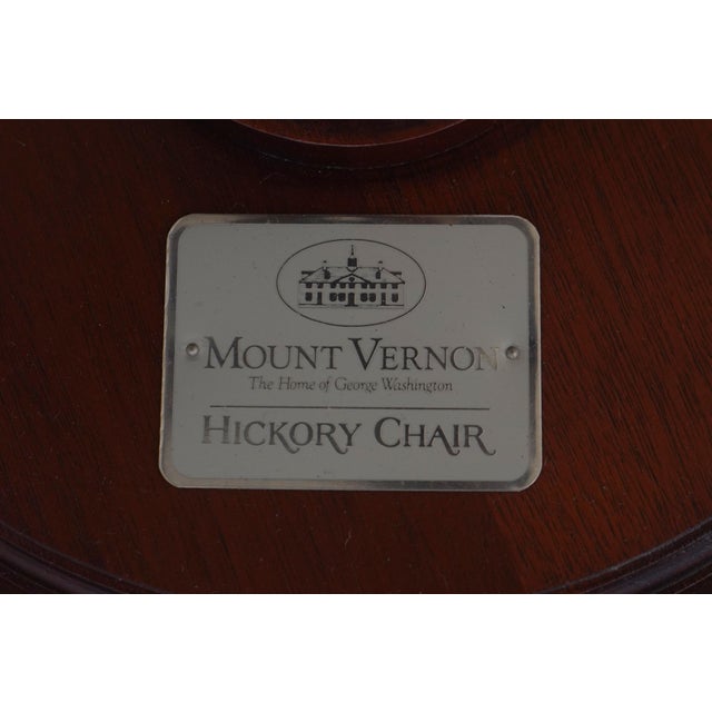 Hickory Chair Mt Vernon Mahogany Pie Crust Tea Table For Sale - Image 13 of 13