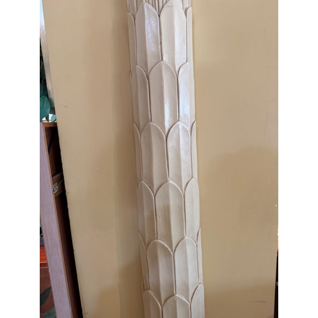 Late 20th Century Vintage Mid-Century Hollywood Regency Palm Tree Torchiere Wall Lamps After Serge Roche - A Pair For Sale - Image 5 of 11