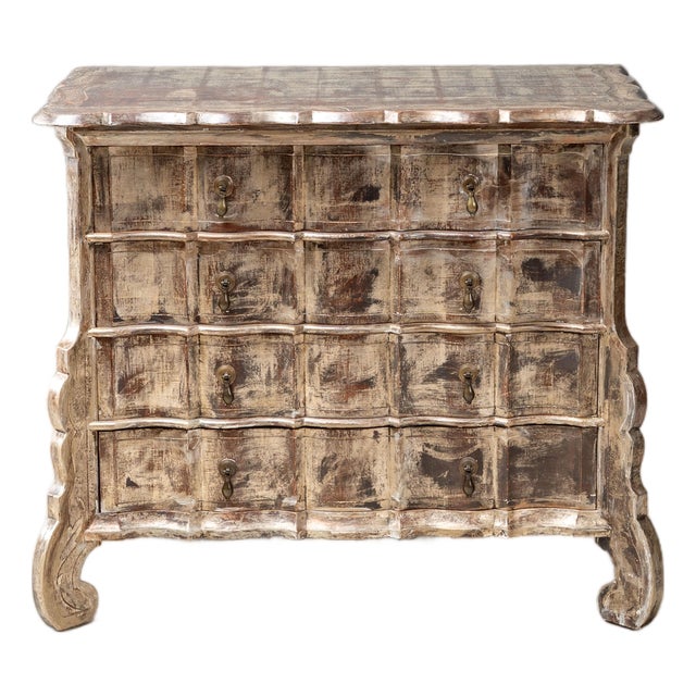1940s Max Kuehne Silver Leaf Chest, Attributed For Sale
