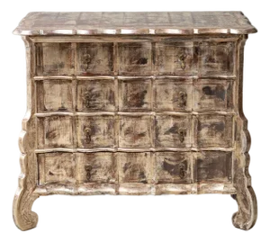 1940s Max Kuehne Silver Leaf Chest, Attributed