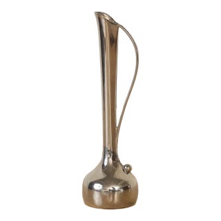 1930s French Silver Bud Vase For Sale