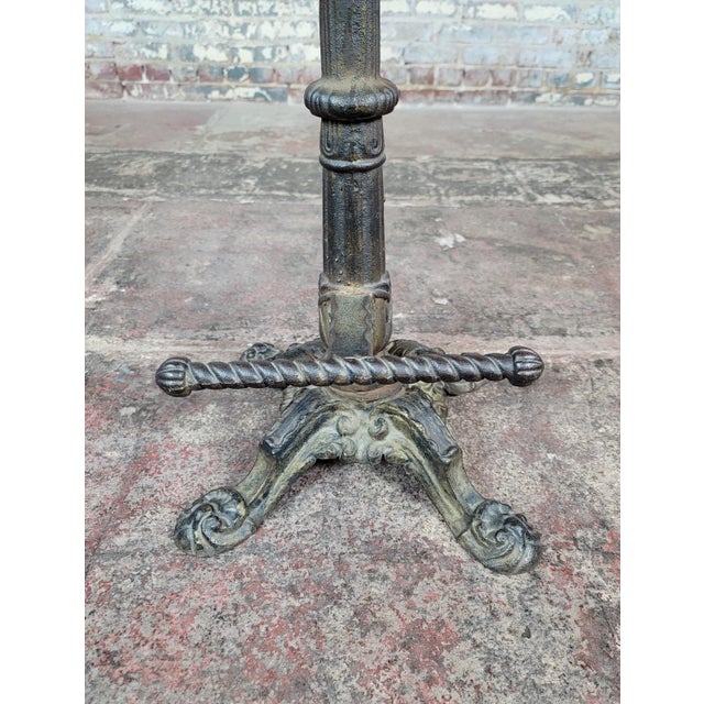 Metal Antique 1920s Cast Iron Bar Stool - a Pair For Sale - Image 7 of 12