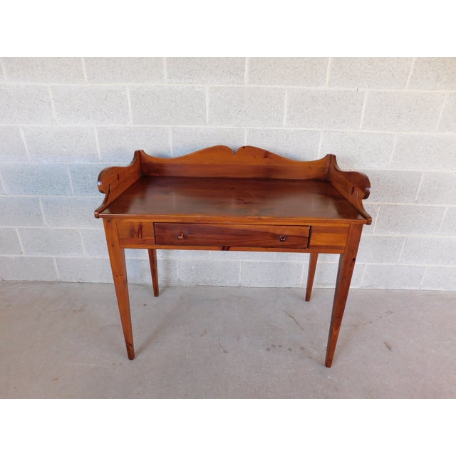 American Ethan Allen Country Craftsman Writing Desk 19-9303 Finish 219 For Sale - Image 3 of 17