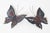 1970s Mid-Century Modern Handcrafted Butterfly Wall Lights in Metal, 1970s, Set of 2 For Sale - Image 5 of 10