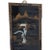 Mid-Century Modern Antique Mid-Century Chinese Black Lacquer Wall Panels: Set of 4 With Raised Hardstone and Mother-of-Pearl Inlay For Sale - Image 3 of 16