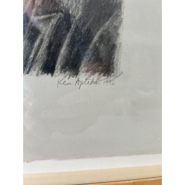 Late 20th Century Ken Aptekar, Ken Aptekar Contemporary Conceptual Judaica Art Drawing Go Study Chasidic Rabbis, 1996 For Sale - Image 5 of 6