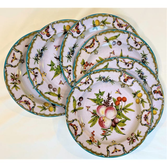 Early 21st Century Enameled Tin English Duke of Gloucester Plates Set