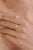 Contemporary 14k Yellow Gold Aquamarine & Diamond Vintage Sunburst Halo Ring Size 4 For Sale - Image 3 of 18
