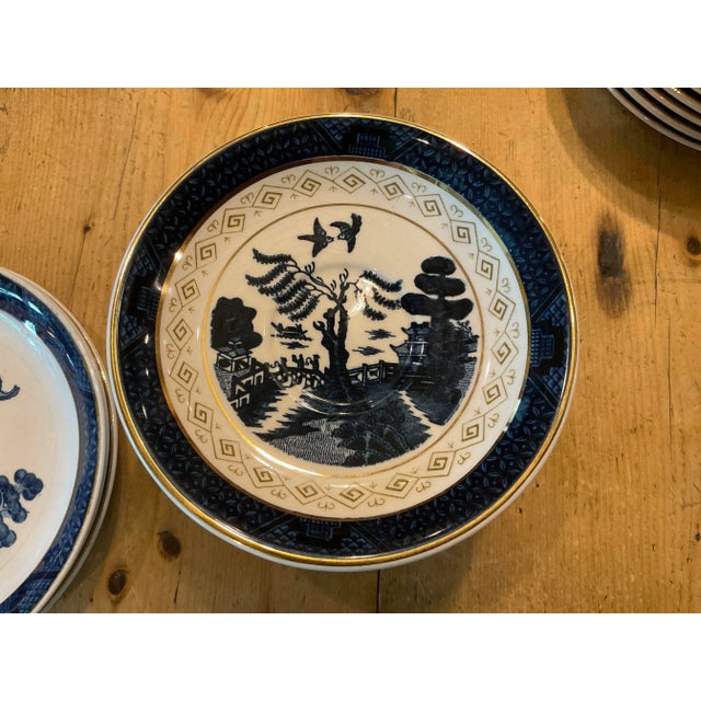 Blue Vintage Nikko Blue Willow Ironstone Tea Set- 27 Pieces For Sale - Image 8 of 8