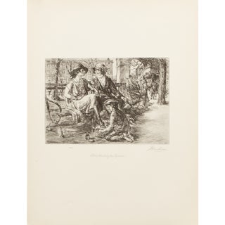 1939 After John Sloan "Shine, Washington Square", First Edition Period Offset Lithograph For Sale