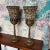 Brown Pair of 1990s Metal and Shell Decorative Candle Sticks For Sale - Image 8 of 10